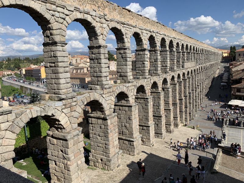 Aqueduct of Segovia in Spain